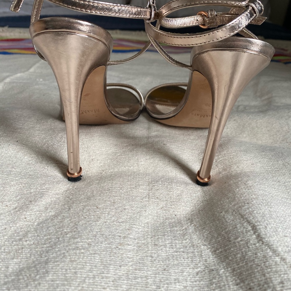 MaxMara Gold Sandals - Picture 3 of 4